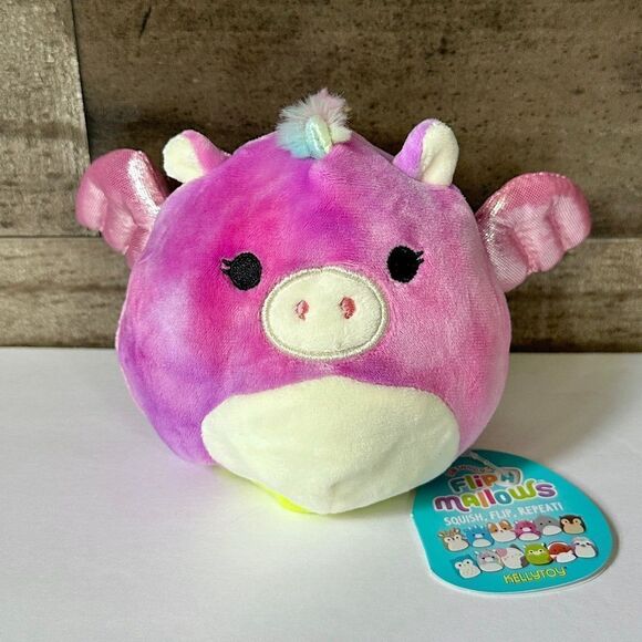 Squishmallows Flip-A-Mallow Kimberly the Llama and Willow the Pegasus NWT 5” - Picture 8 of 8